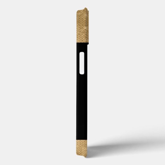 Monogrammen van groene en goudvlinder Case-Mate iPhone case (Achterkant / Rechts)