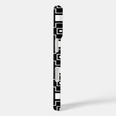 Monogrammen van hedendaags zwart-wit patroon Case-Mate iPhone case (Achterkant / Rechts)
