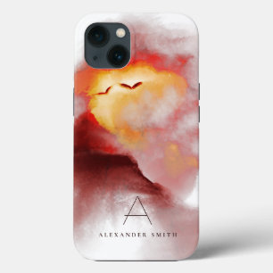 Monogrammen van het hete zonnegebergte Case-Mate iPhone case