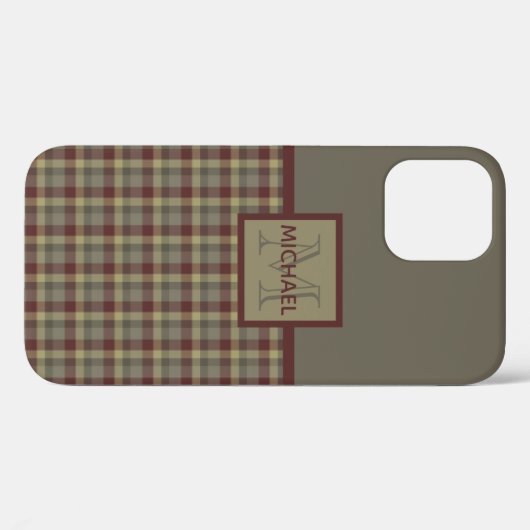 Monogrammen van Hoesje-Mate S Case-Mate iPhone Case (Achterkant (horizontaal))