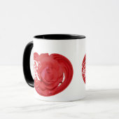 Monogrammen van Initialen Roos Floral Mok (Voorkant links)