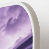 Monogrammen van Paarse luchtsluisbandstakingen Pickleball Paddle (Links Detail)