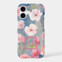 Monogrammen van  roze lentestolie