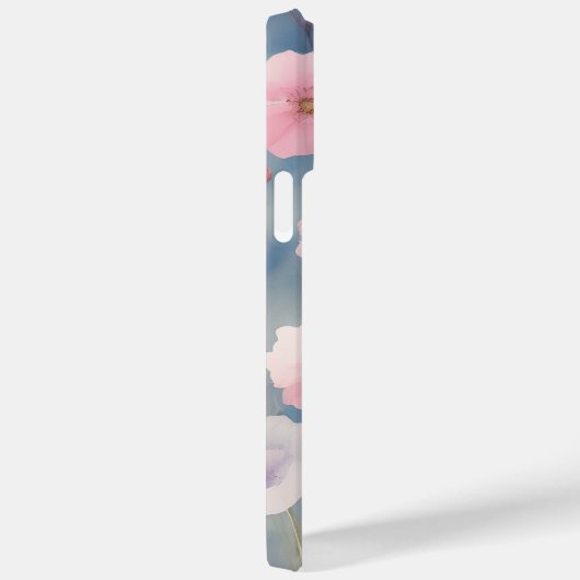 Monogrammen van  roze lentestolie Case-Mate iPhone case (Achterkant / Rechts)