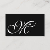 Monogrammen van zwarte en witte Visitekaartjes (Voorkant)