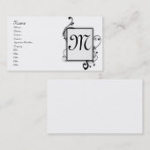 Monogrammen Visitekaartje (Voorkant / Achterkant)