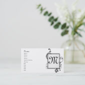 Monogrammen Visitekaartje (Staand voorkant)