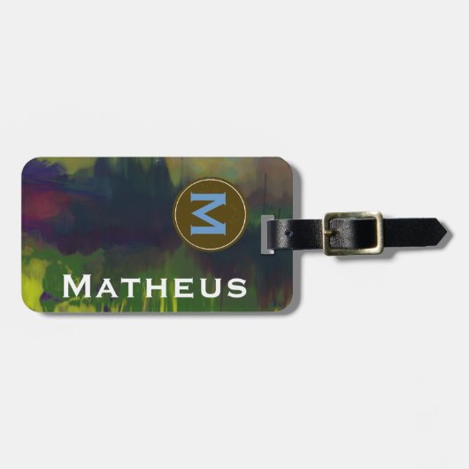 monogrammen - voeg naam toe bagagelabel (Voorkant horizontaal)