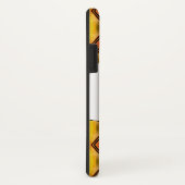 Monogrammen W-telefoontas in dubbelzwart diamant Case-Mate iPhone Case (Achterkant/rechts)