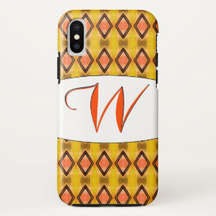 Monogrammen W-telefoontas in dubbelzwart diamant Case-Mate iPhone Case