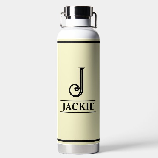 Monogrammen Waterfles (Achterkant)