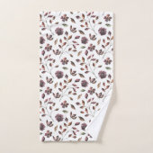 Monogrammen Waterverf Floral Towel Set Bad Handdoek (Handdoek)
