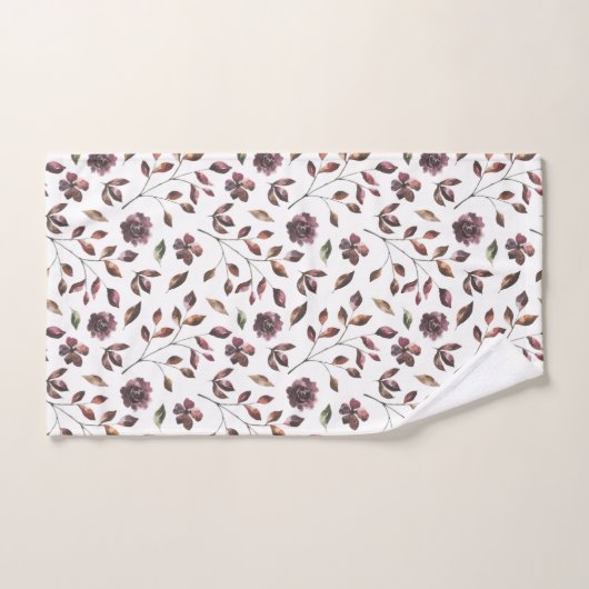Monogrammen Waterverf Floral Towel Set Bad Handdoek (Handdoek)