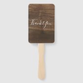 Monogrammen Waterverf Flowers. Spring Wedding Part Handwaaier (Achterkant)