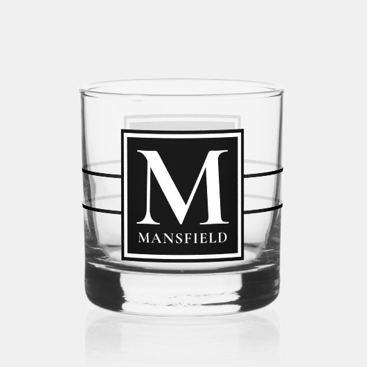 Monogrammen Whisky Glas (Voorkant)