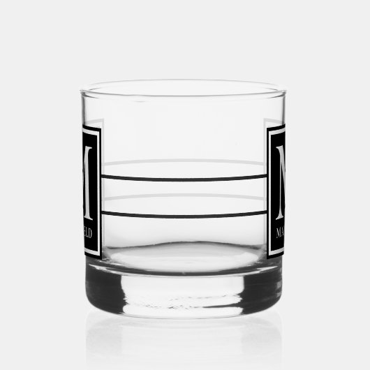 Monogrammen Whisky Glas (Links)