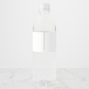Monogrammen witte waterflessen voor Diner en Blanc Waterfles Etiket