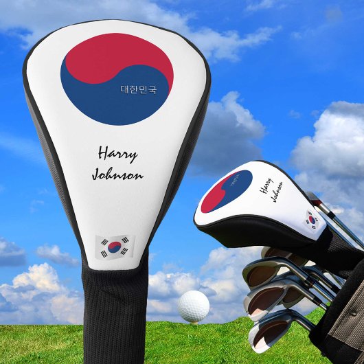 Monogrammen Zuid-Korea en Hoesjes van de vlaggolfc Golfheadcover