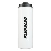 Monogrammen zwart-wit thermosbeker (Voorkant)