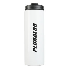 Monogrammen zwart-wit thermosbeker