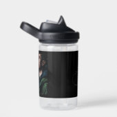 Monogrammen zwart-wit, volledige foto waterfles (Rechts)