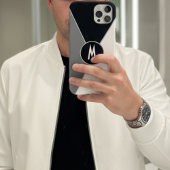 Monogrammen zwart-wit zwart-zwart kleurenblok Case-Mate iPhone case