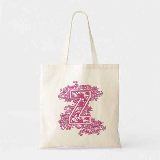 MONOGRAMMER TAS - PINK LETTER Z (Voorkant)