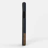 Monogrammofoondoosjes voor zeegoud glitter Case-Mate iPhone case (Achterkant/rechts)