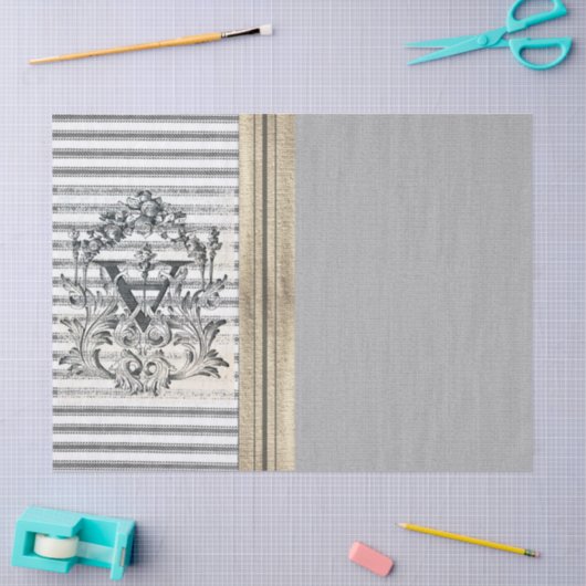 Monogrammofoonpapier voor bunkertappen tissuepapier (Craft)