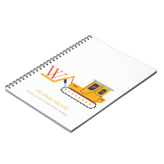 Monogrammofoonplaten voor constructiedoeleinden notitieboek (Linkerzijde)