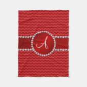 Monogrammofoons Fleece Deken (Voorkant)