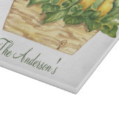 Monogrammofoons in een mand-groen land snijplank (Hoek)