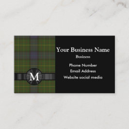 Monogrammofoontartaanplein Visitekaartje