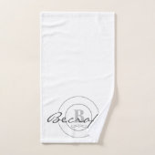 Monogrammus Bathroom Towel Set Bad Handdoek (Handdoek)