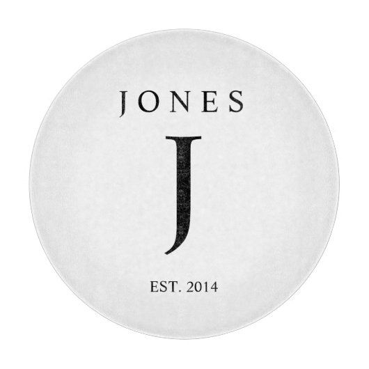 Monogrammus Inital Cutting Board Snijplank (Voorkant)