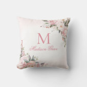 Monogramnaam Gepersonaliseerde Douane Kussen (Voorkant)