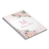 Monogramnaam Gepersonaliseerde Douane Notitieboek (Rechterzijde)