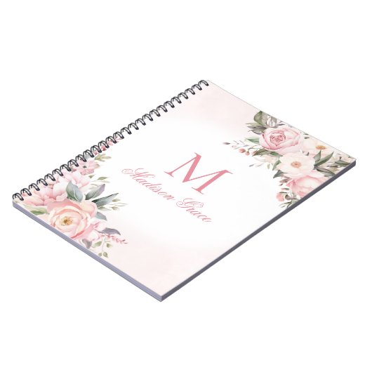 Monogramnaam Gepersonaliseerde Douane Notitieboek (Linkerzijde)