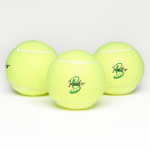 Monogramnaam op maat tennisballen