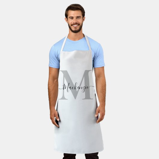 Monogramnaam personaliseren Fotokleur Langdurig to Schort (Gedragen)