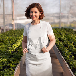 Monogramnaam personaliseren Fotokleur Langdurig to Schort