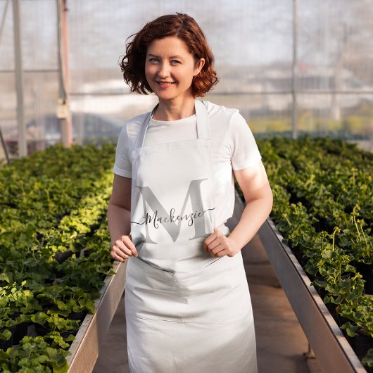 Monogramnaam personaliseren Fotokleur Langdurig to Schort