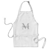 Monogramnaam personaliseren Fotokleur toevoegen Standaard Schort (Voorkant)