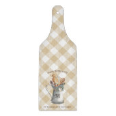 Monogramnaam van de kwekerij Charcuterie board Snijplank (Voorkant)