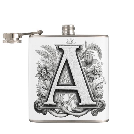 Monogramontwerp Heupfles (Geopend)