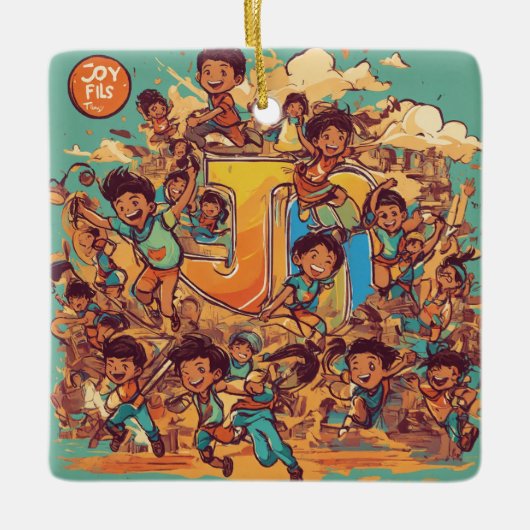 #monogramOrnament Keramisch Ornament (Voorkant)