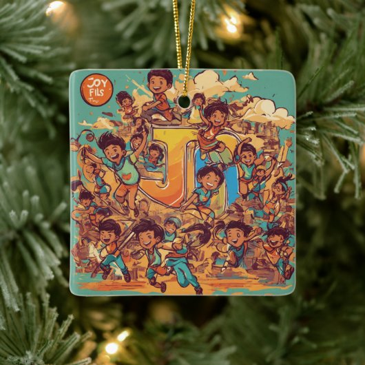 #monogramOrnamentatie Keramisch Ornament (Boom)