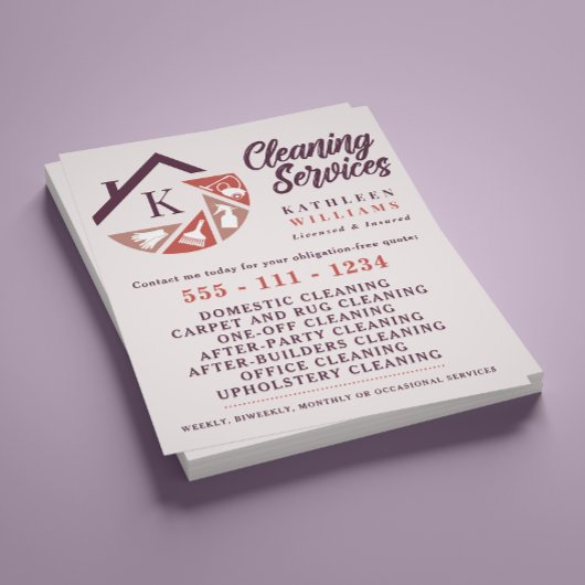 Monogramreiniging Flyer