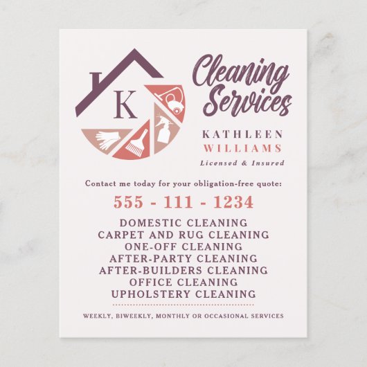Monogramreiniging Flyer (Voorkant)