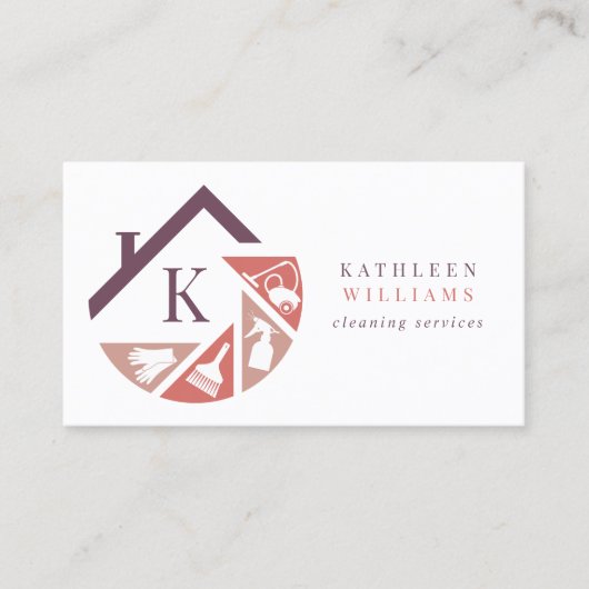 Monogramreiniging Visitekaartje (Voorkant)